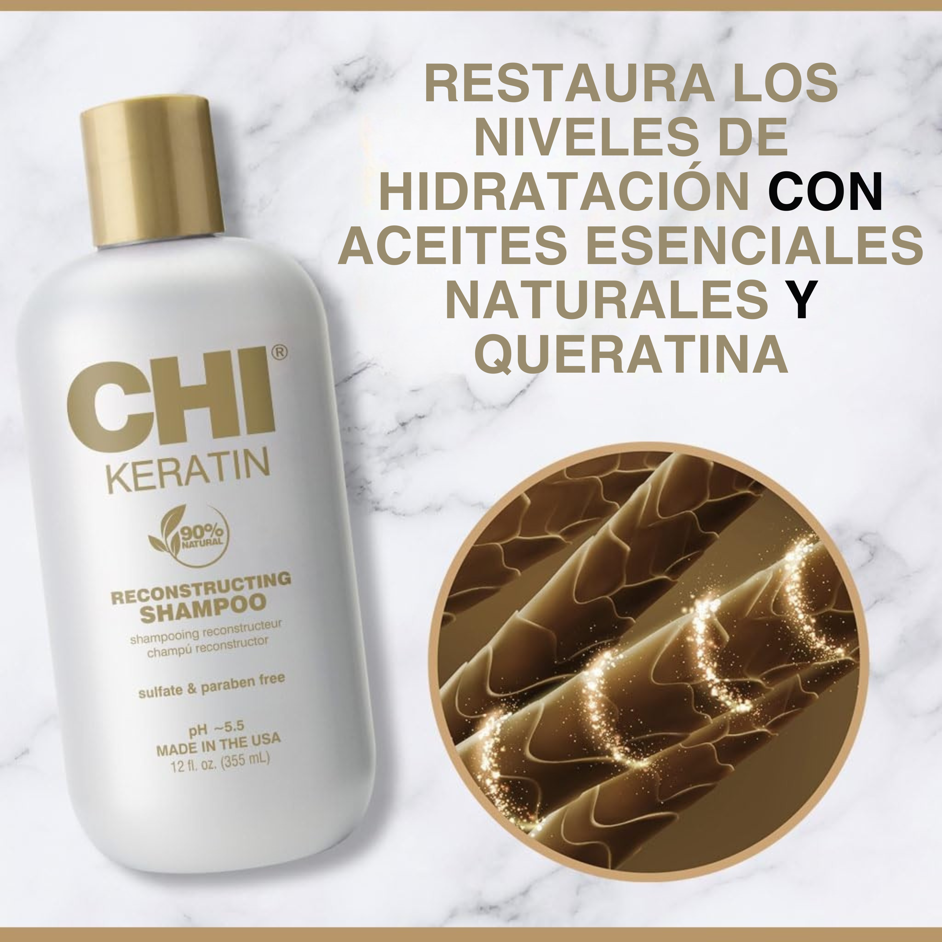 CHI Champú Reconstructor de Queratina