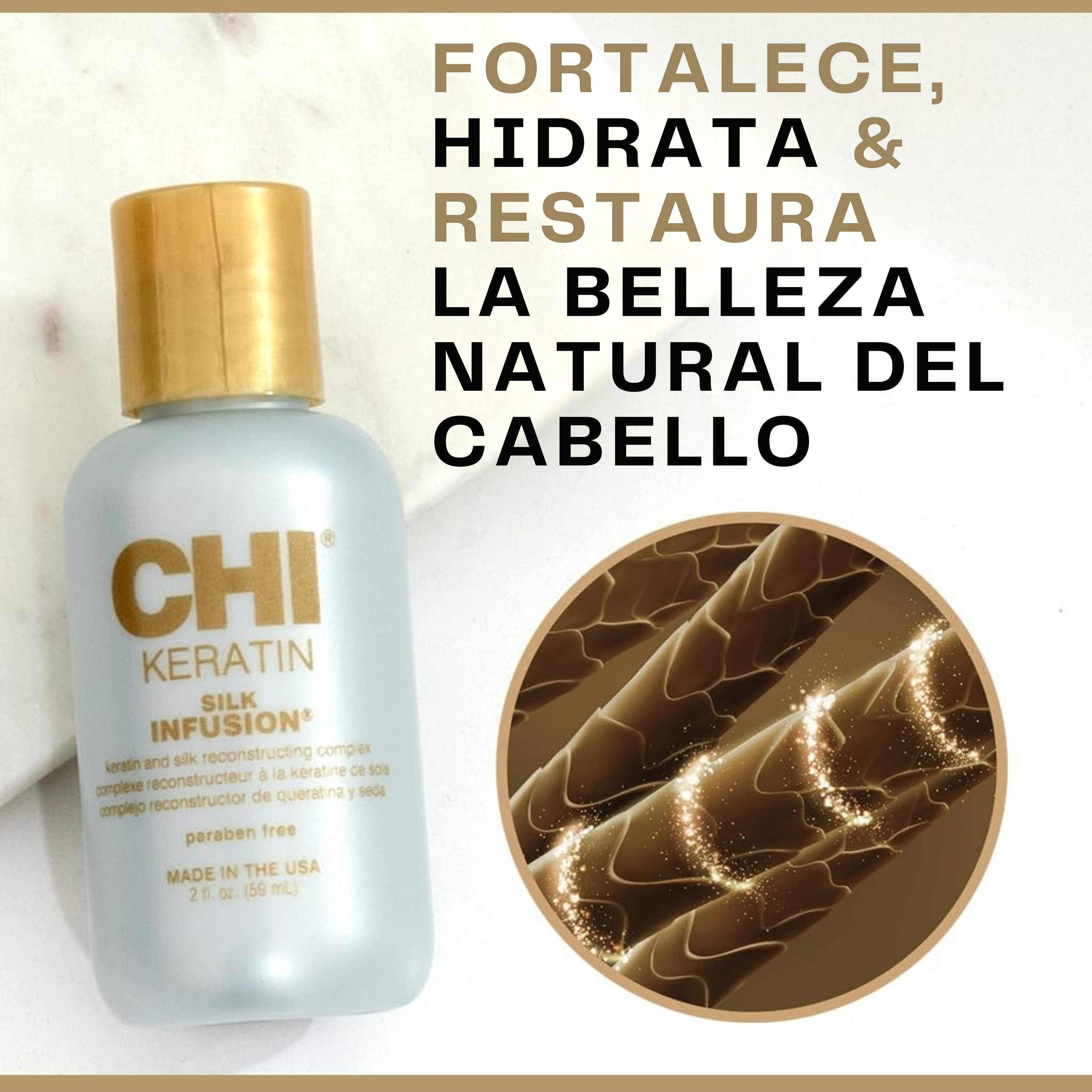 CHI Infusión de seda de queratina
