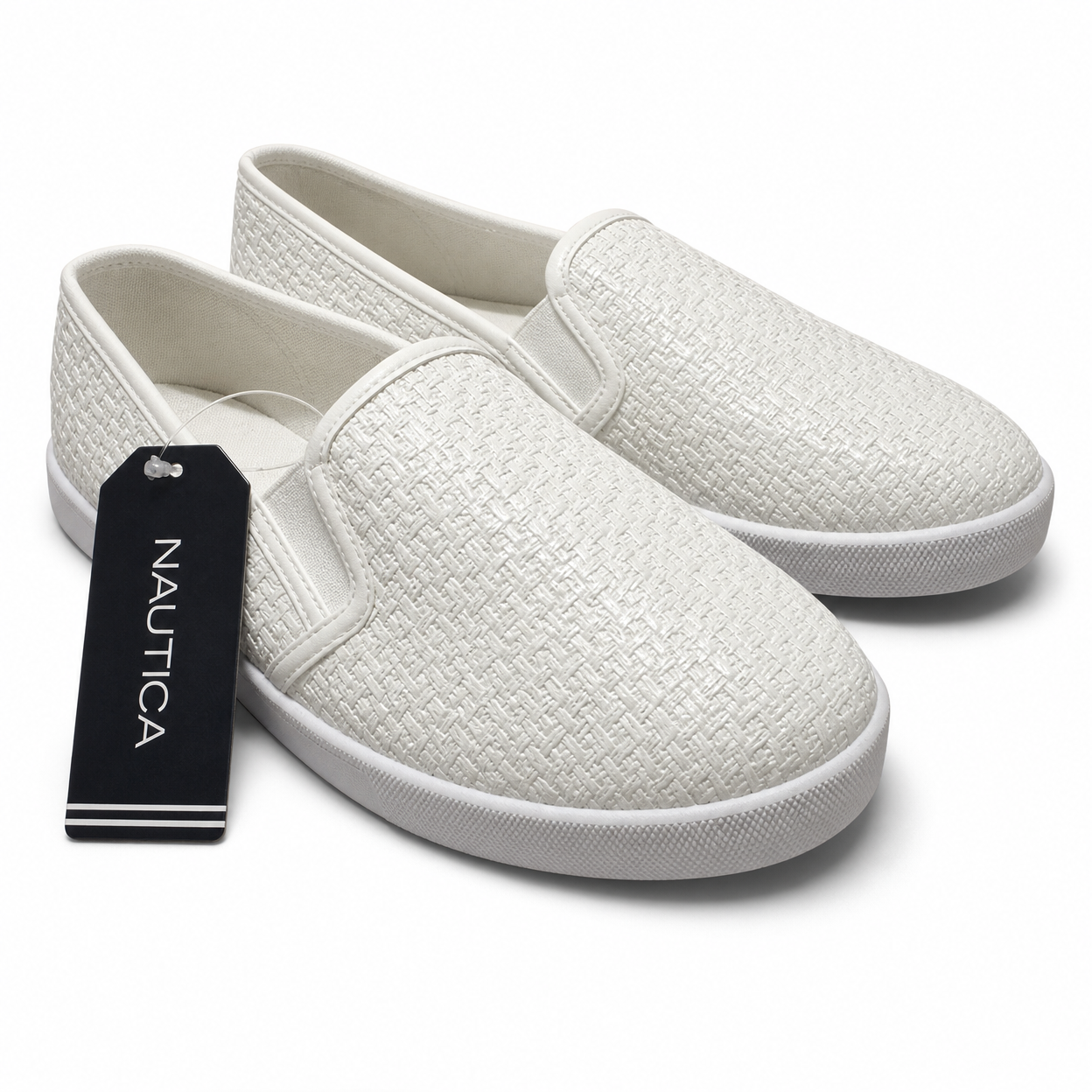 Tenis Nautica Sunchaser para Mujer – White Weave (Talla 8)