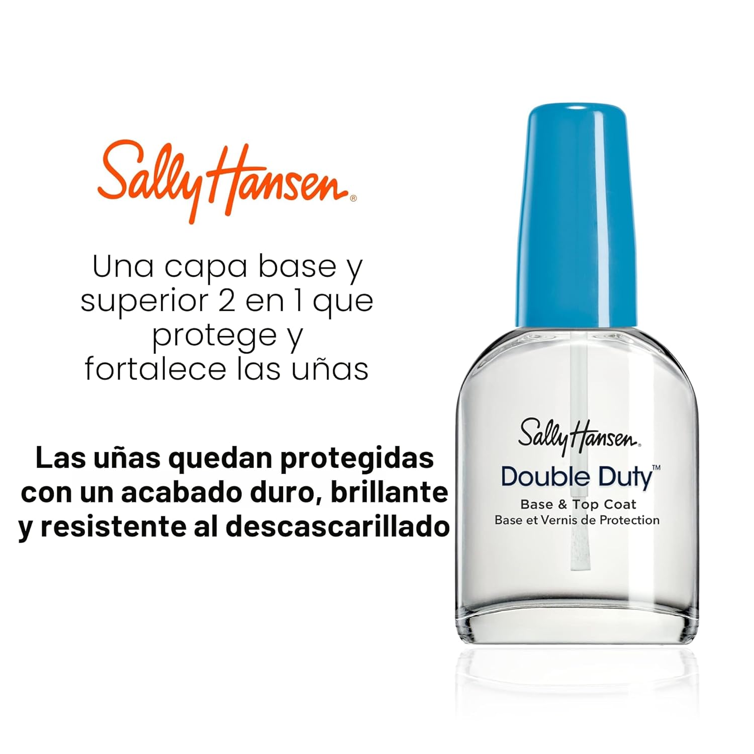 Sally Hansen Double Duty – Base y Top Coat 2 en 1 (13.3 ml)